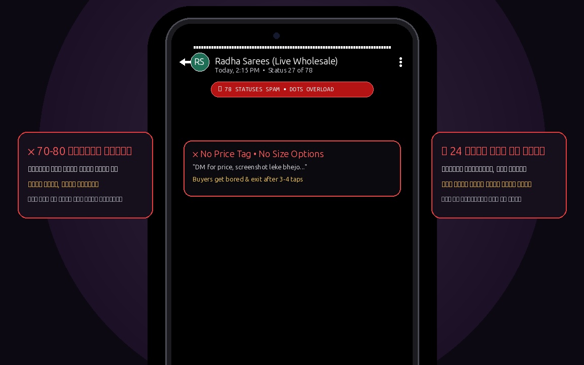Messy WhatsApp status and heavy aggregator cuts