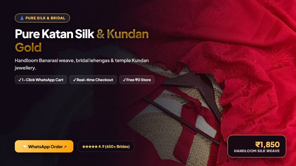Punjabi Mutiyaar Pure Silk Sarees and Jewellery