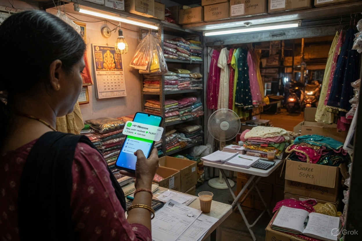 Order arriving on WhatsApp
